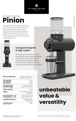 Pinecone Pinion All-Purpose Coffee Grinder