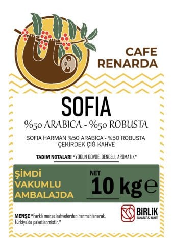 SOFIA HARMAN ÇİĞ KAHVE - VAKUM 10 KG